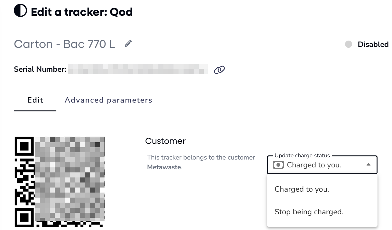 Charging of trackers in Ubiqod
