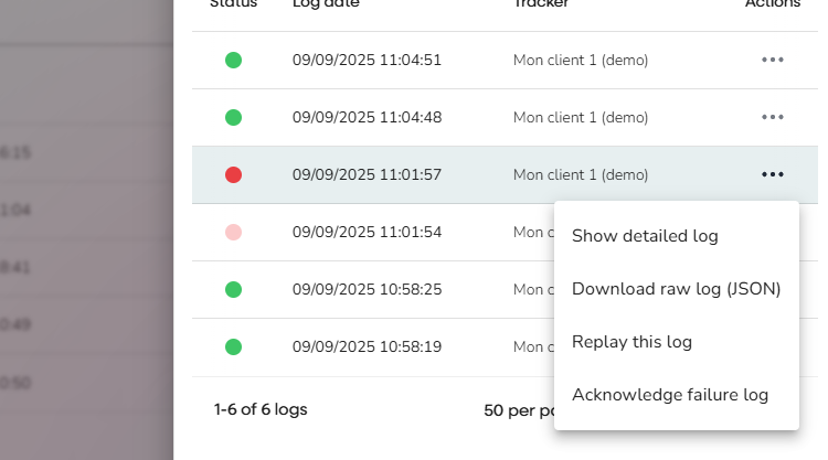Replay data in ubiqod